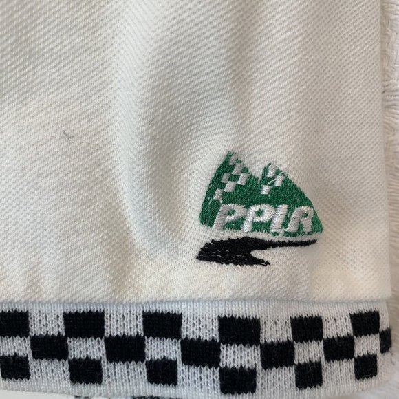 Vintage KIDDE Nascar Speed Zone Race Gear Polo Mens Shirt XL Red White PPIR - Picture 5 of 8